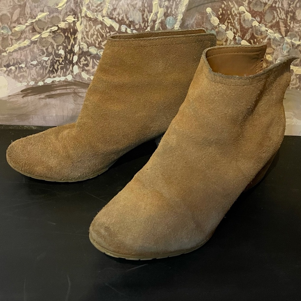 Cute brown heel booties